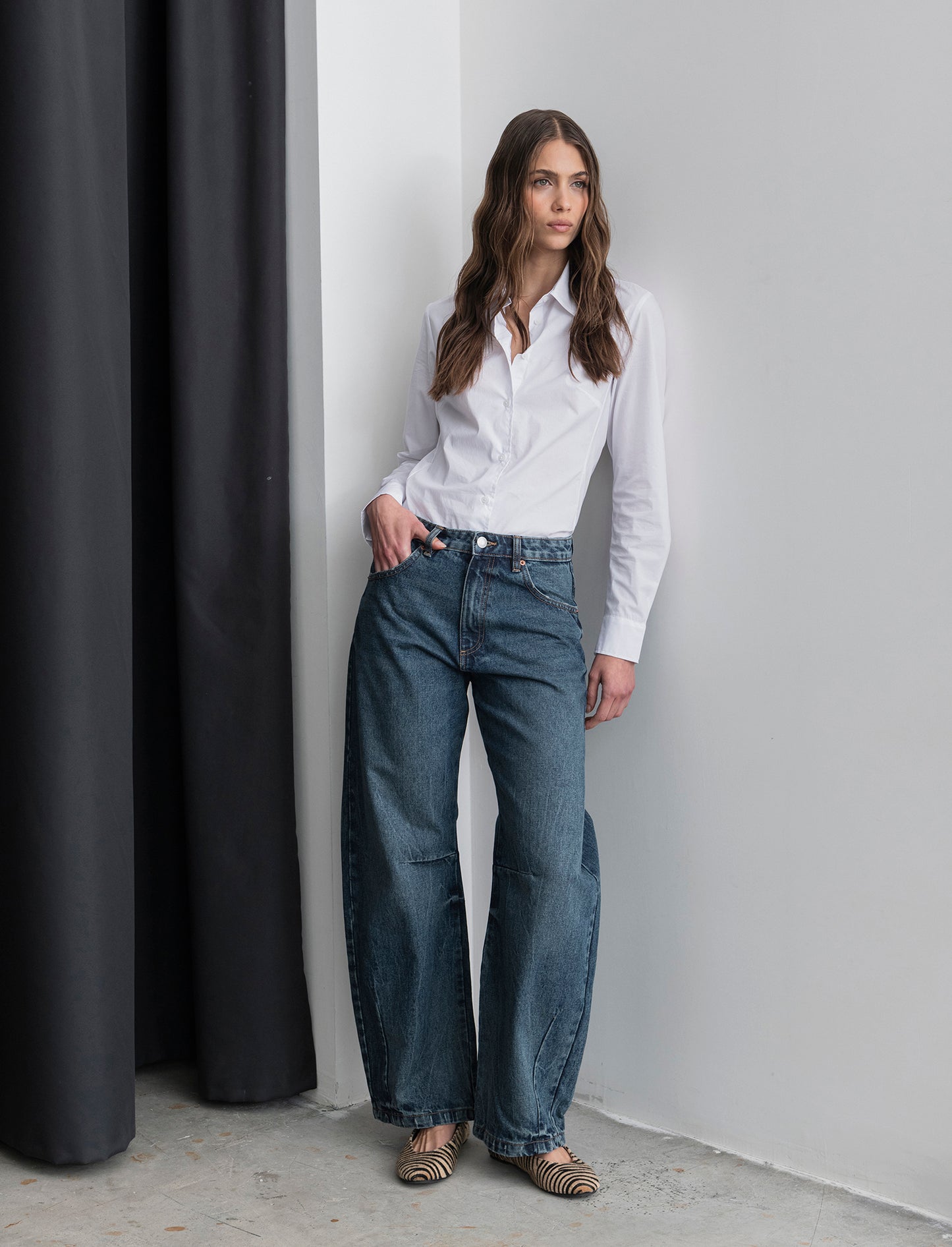 JEANS BAGGY BALLON - Denim