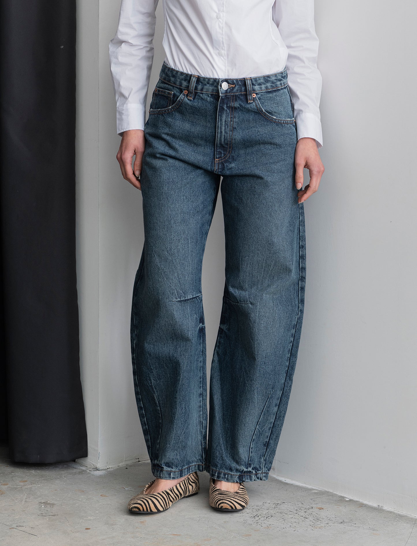 JEANS BAGGY BALLON - Denim