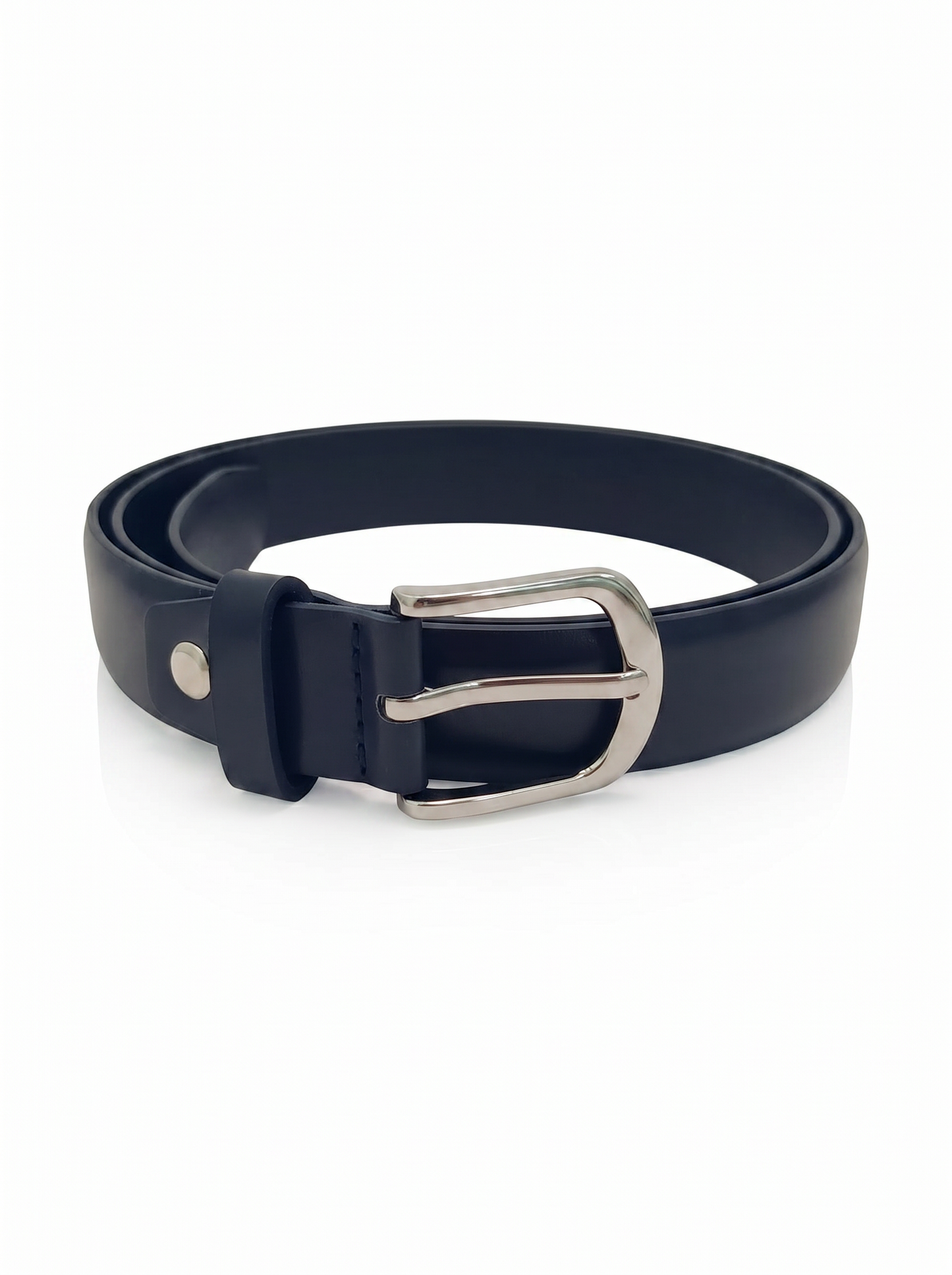 Cintura basic liscia 3 cm elegante e versatile - Blu