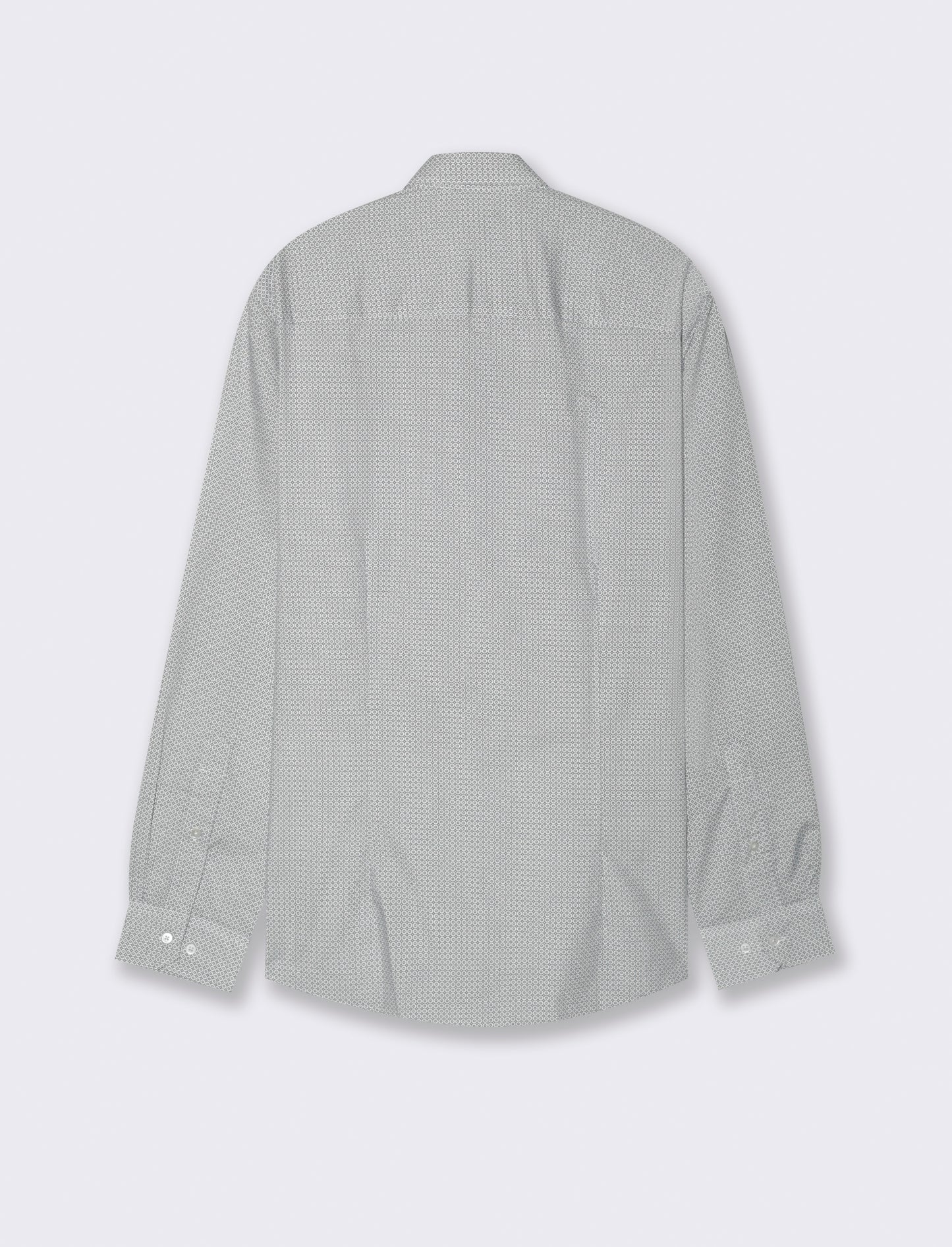 CAMICIA MICRO FANTASIA REGULAR FIT - Grigio ghiaccio