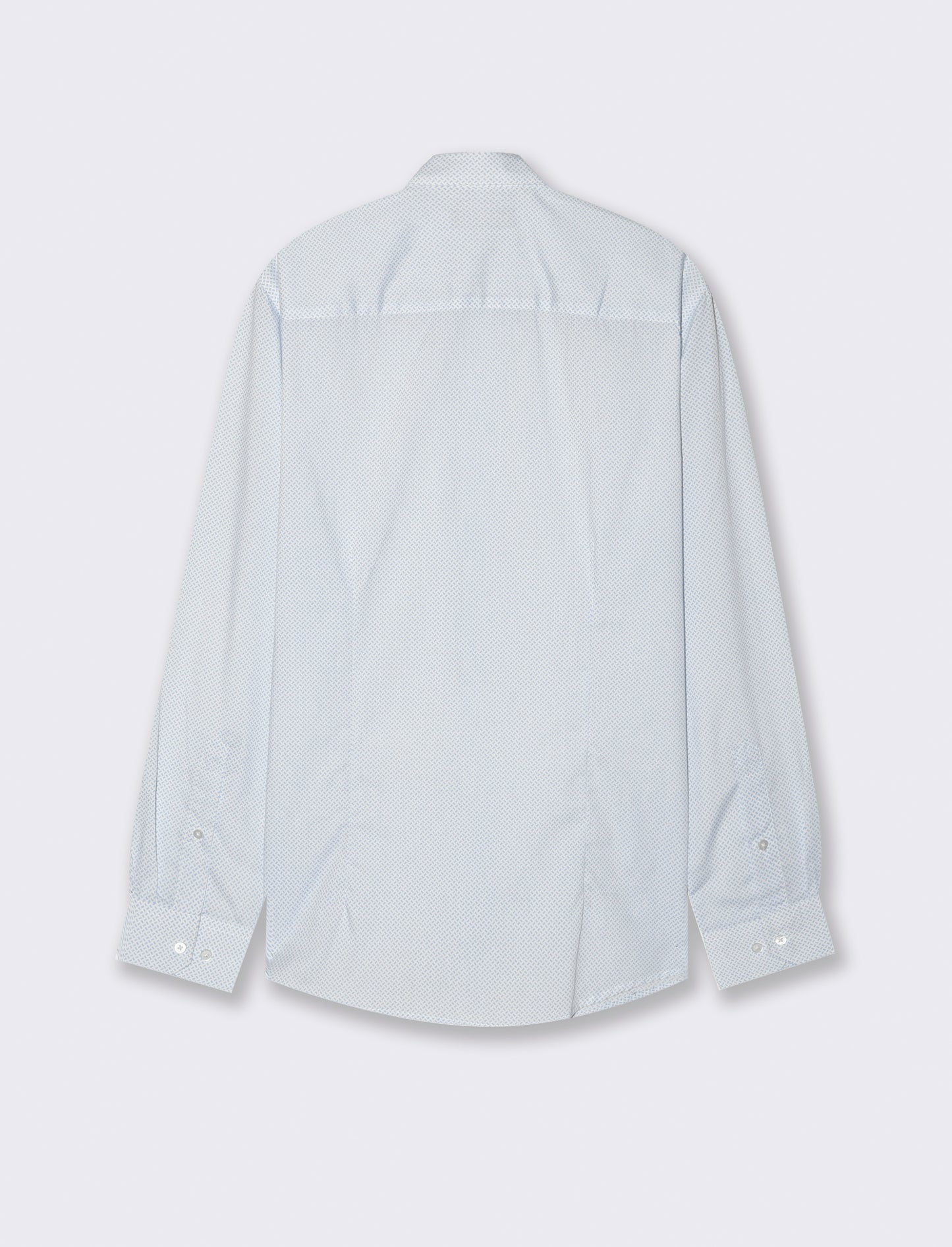 CAMICIA MICRO FANTASIA REGULAR FIT - Azzurro