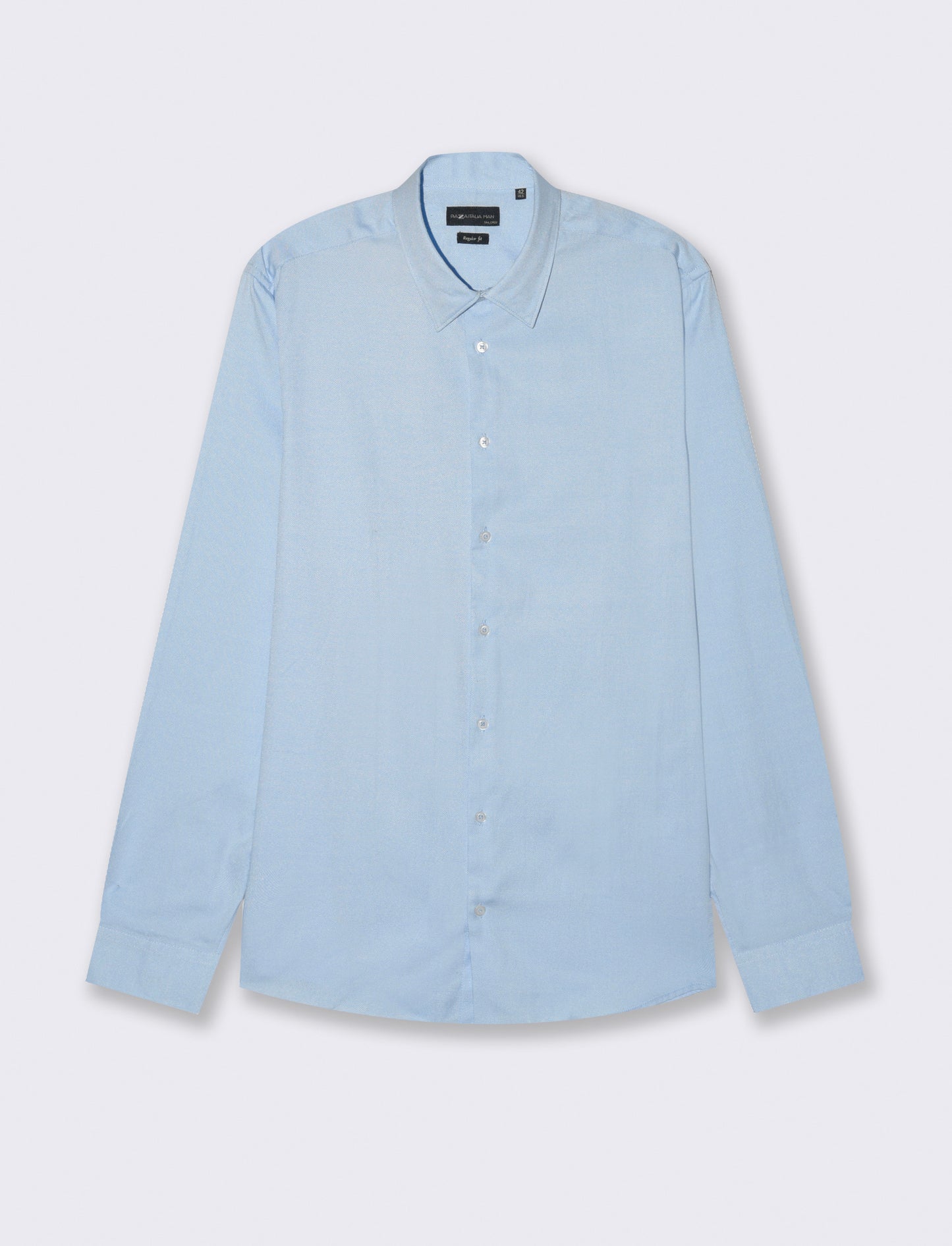 CAMICIA OXFORD REGULAR FIT - Celeste