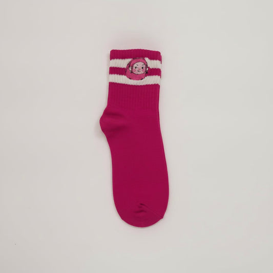 Kpop Tennis Socks for Demon Hunters - Fuxia