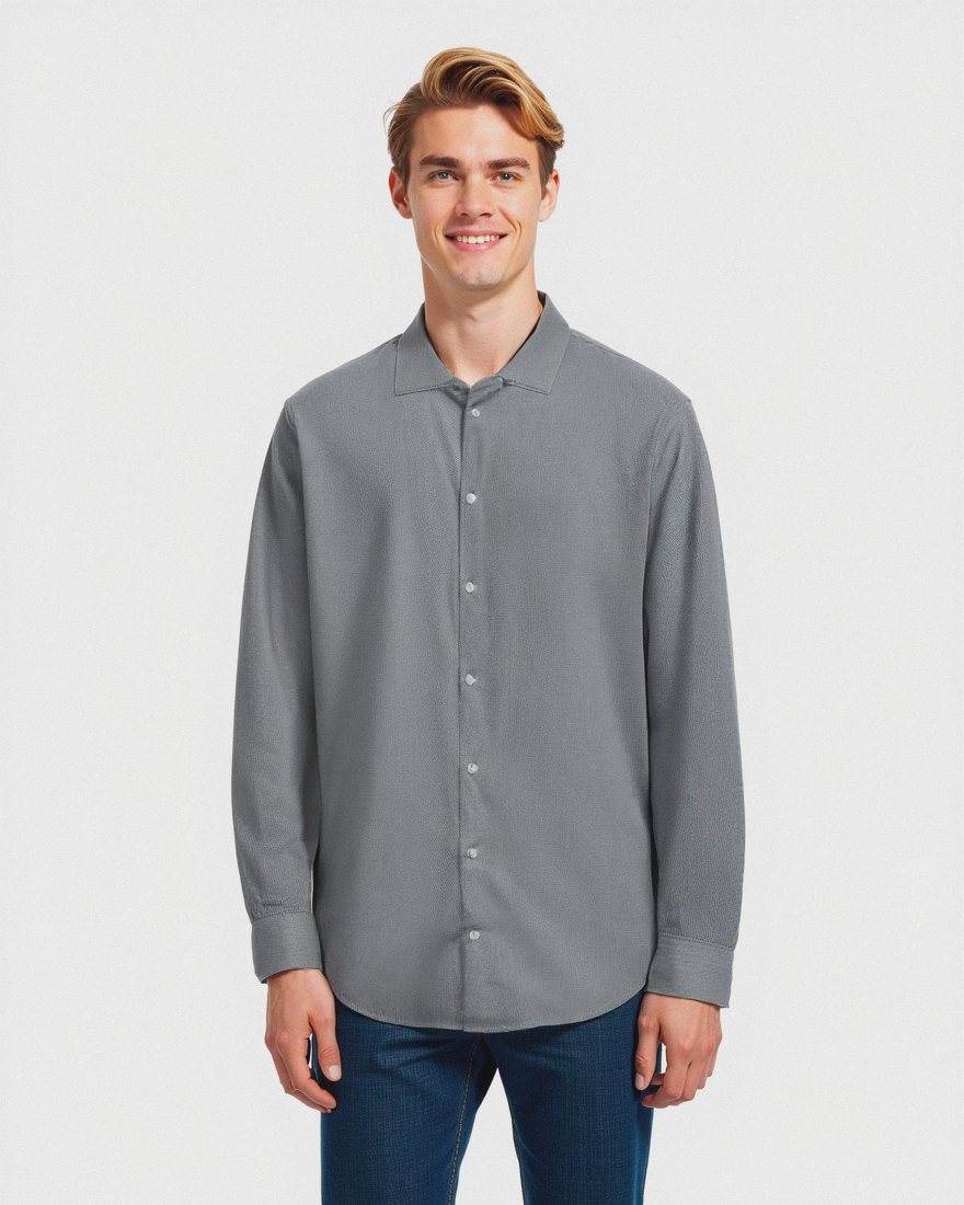CAMICIA FORMAL REGULAR FIT - Grigio