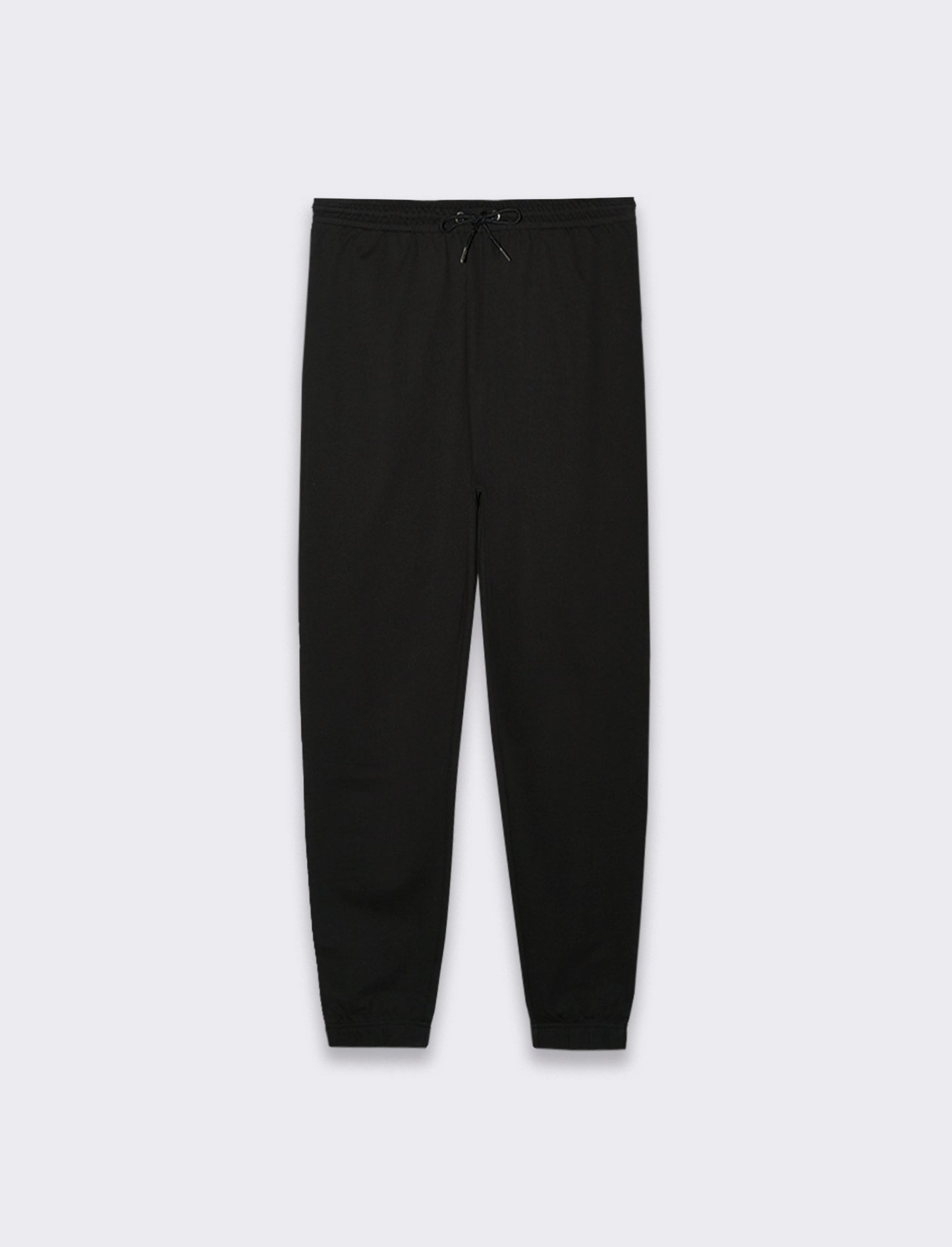 PANTALONI JOGGER BASIC IN FELPA - Nero
