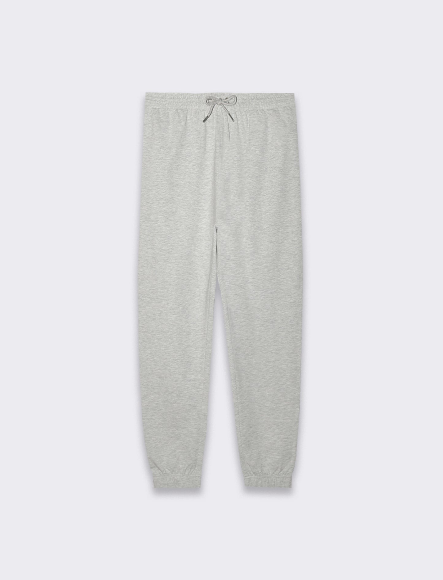 PANTALONI JOGGER BASIC IN FELPA - Grigio mel.