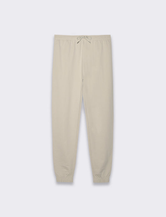 PANTALONI JOGGER BASIC IN FELPA - Grigio ghiaccio