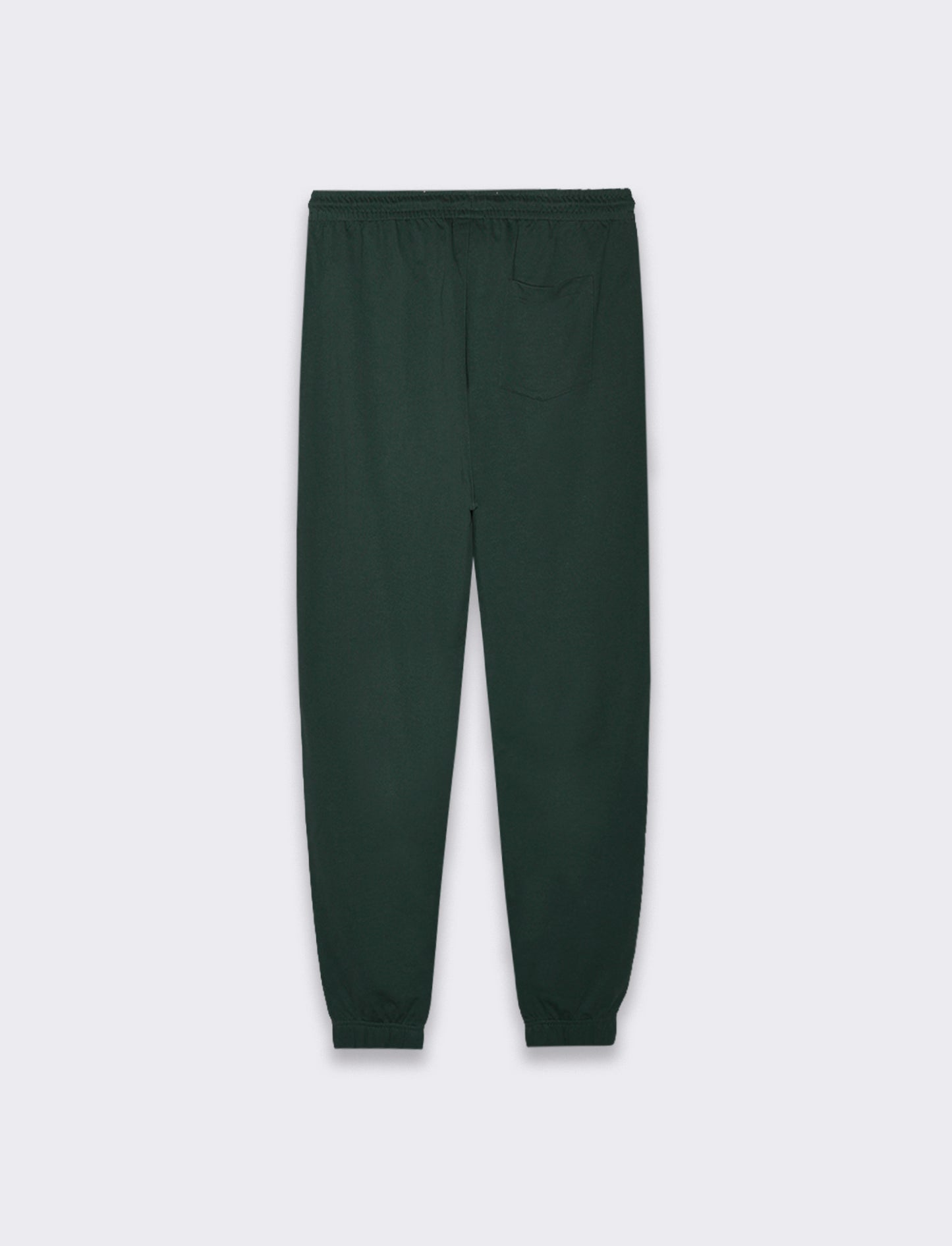 PANTALONI JOGGER BASIC IN FELPA - Verde scuro
