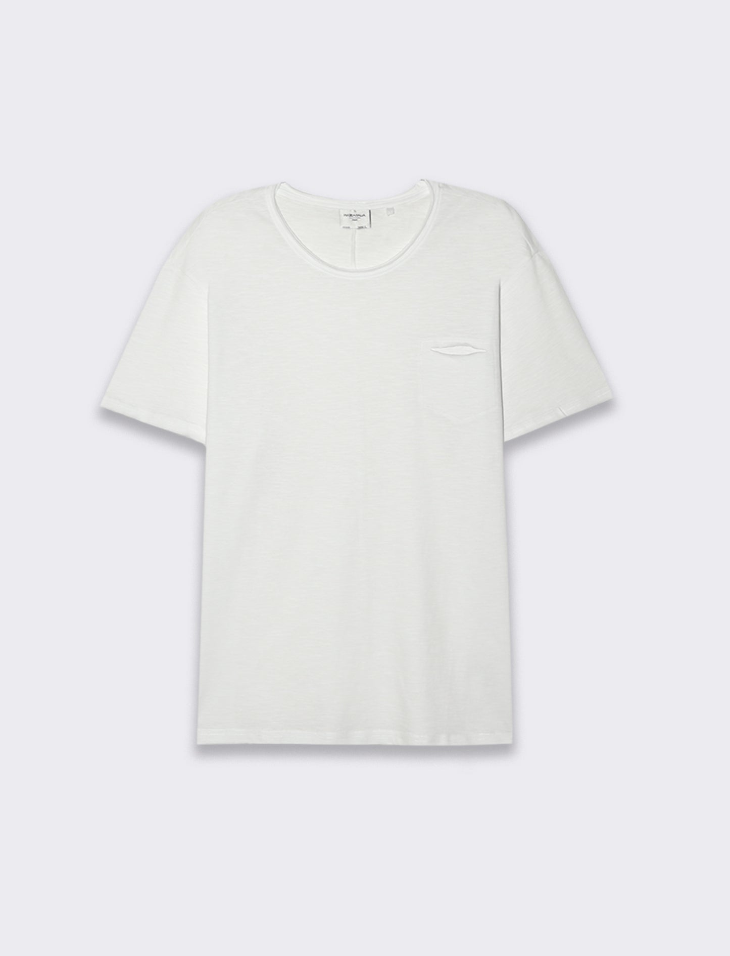 T-SHIRT COTONE SLUB LOOSE FIT - Bianco