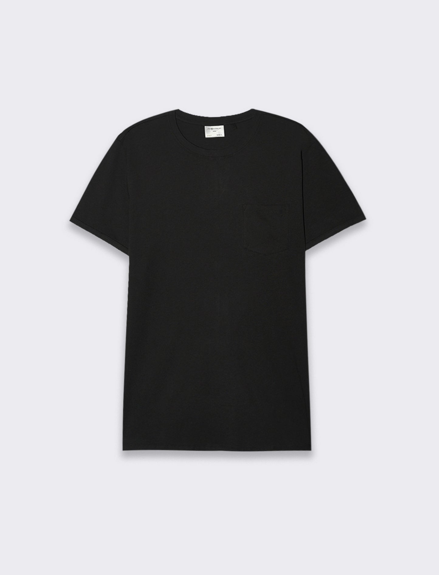 T-SHIRT BASIC CON TASCA - Nero