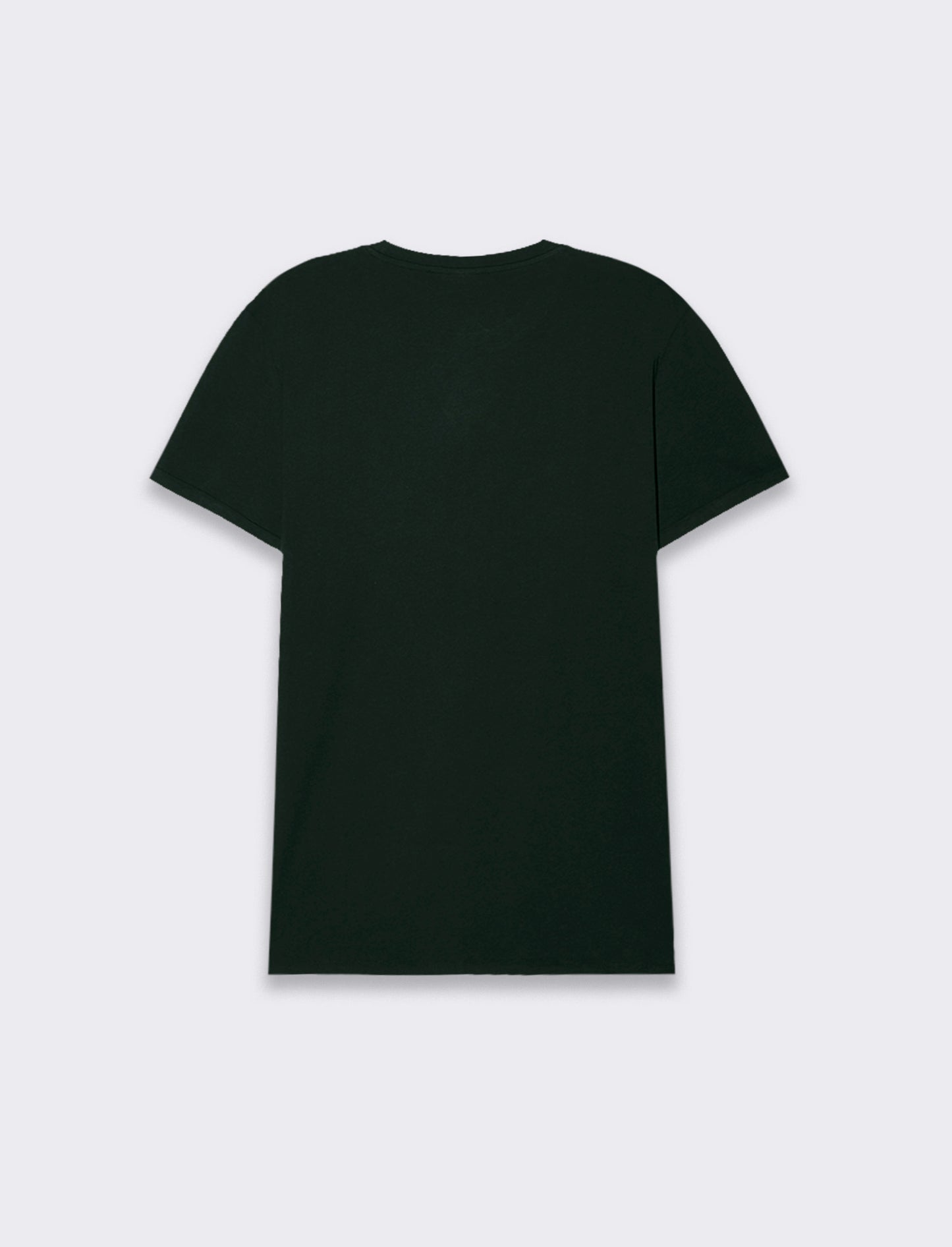 T-SHIRT BASIC CON TASCA - Verde scuro
