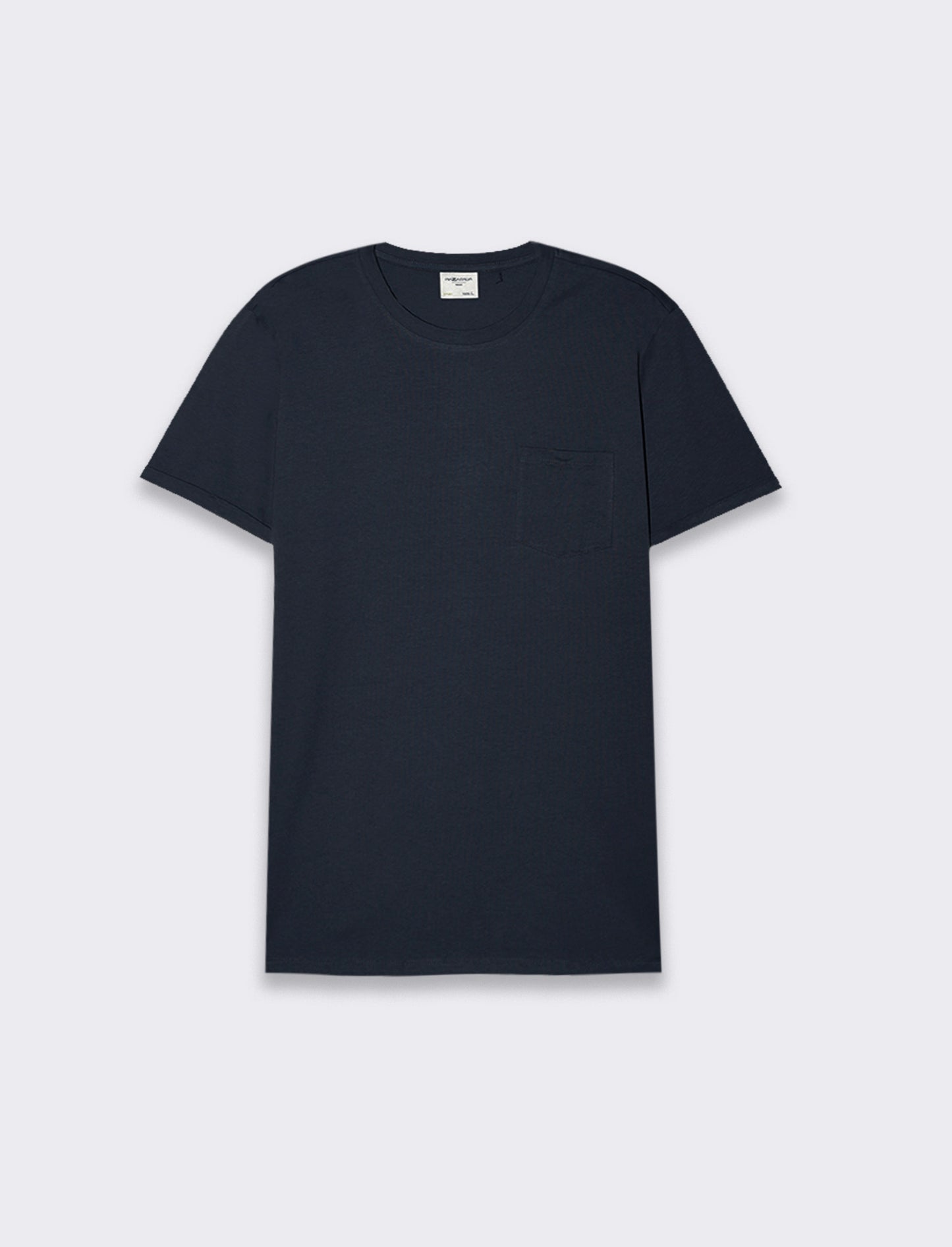 T-SHIRT BASIC CON TASCA - Blu