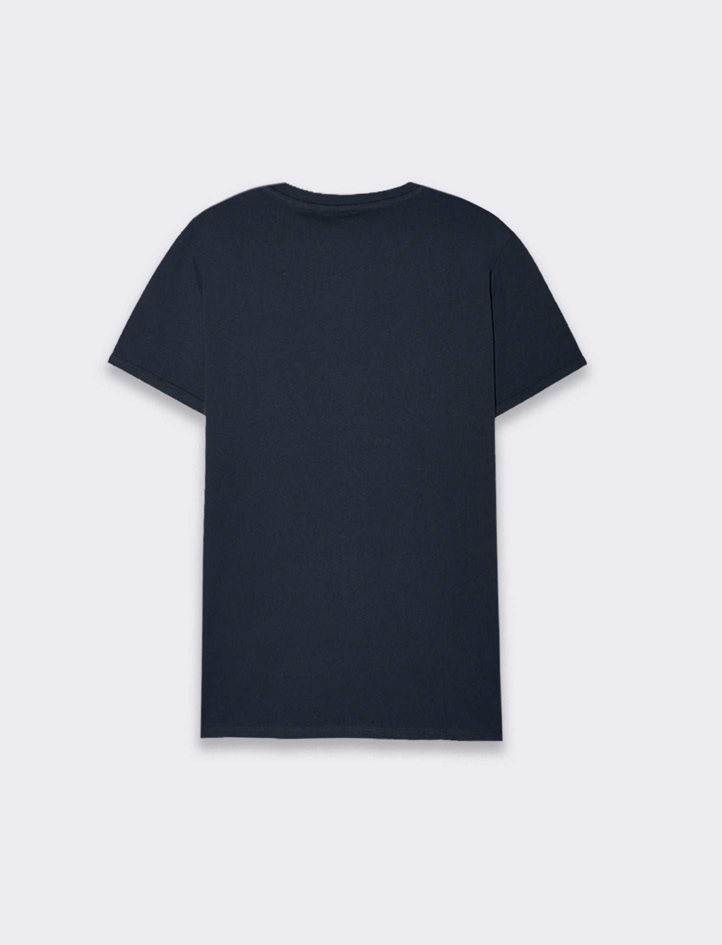 T-SHIRT BASIC CON TASCA - Blu