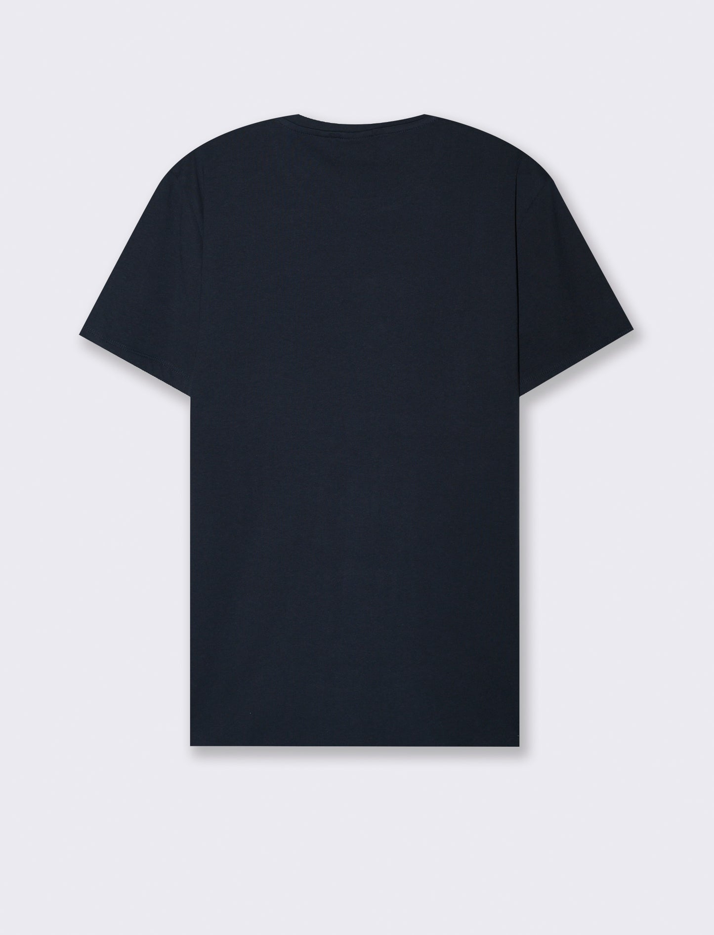 T-SHIRT BASIC IN COTONE REGULAR FIT - Blu