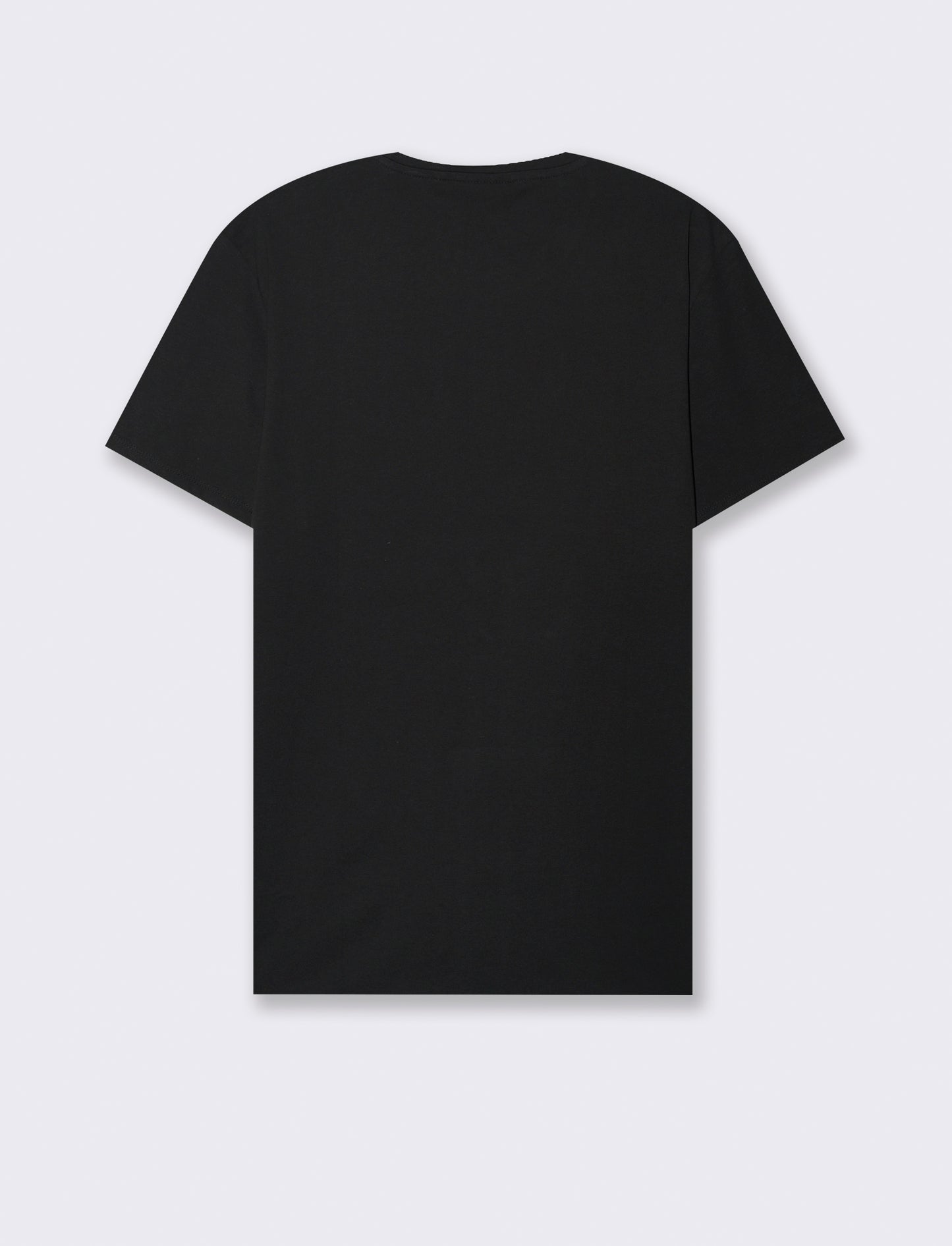 T-SHIRT BASIC IN COTONE REGULAR FIT - Nero