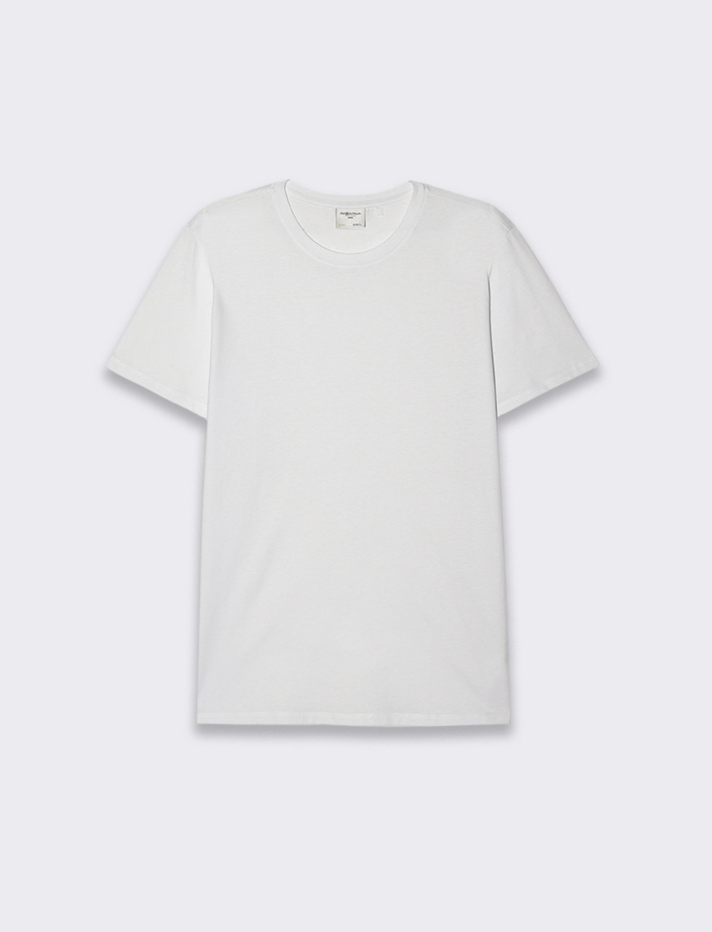 T-SHIRT BASIC IN COTONE REGULAR FIT - Bianco