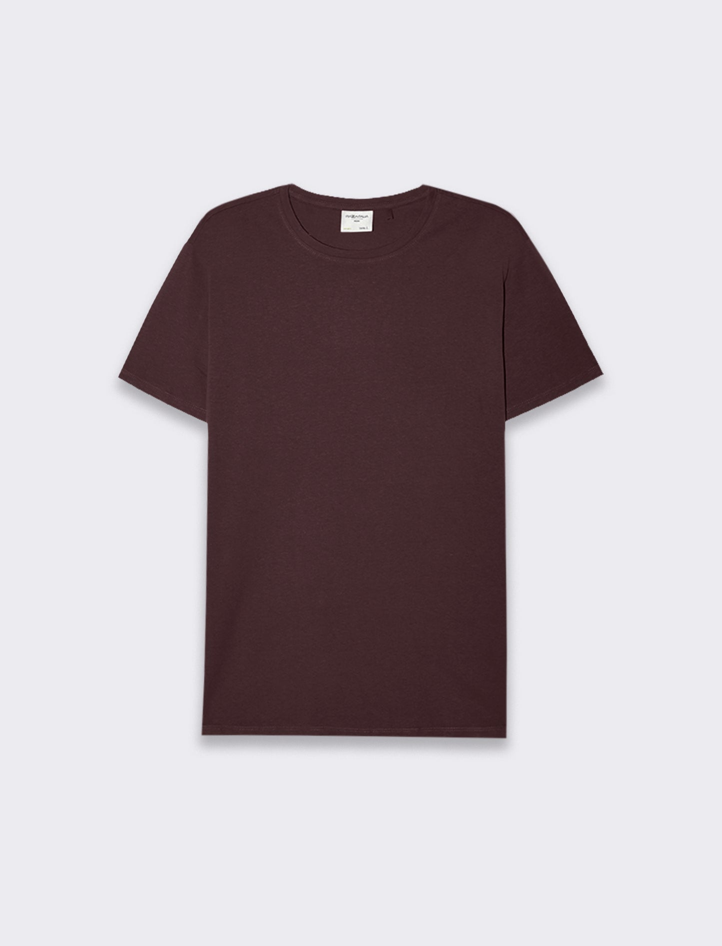 T-SHIRT BASIC IN COTONE REGULAR FIT - Bordeaux