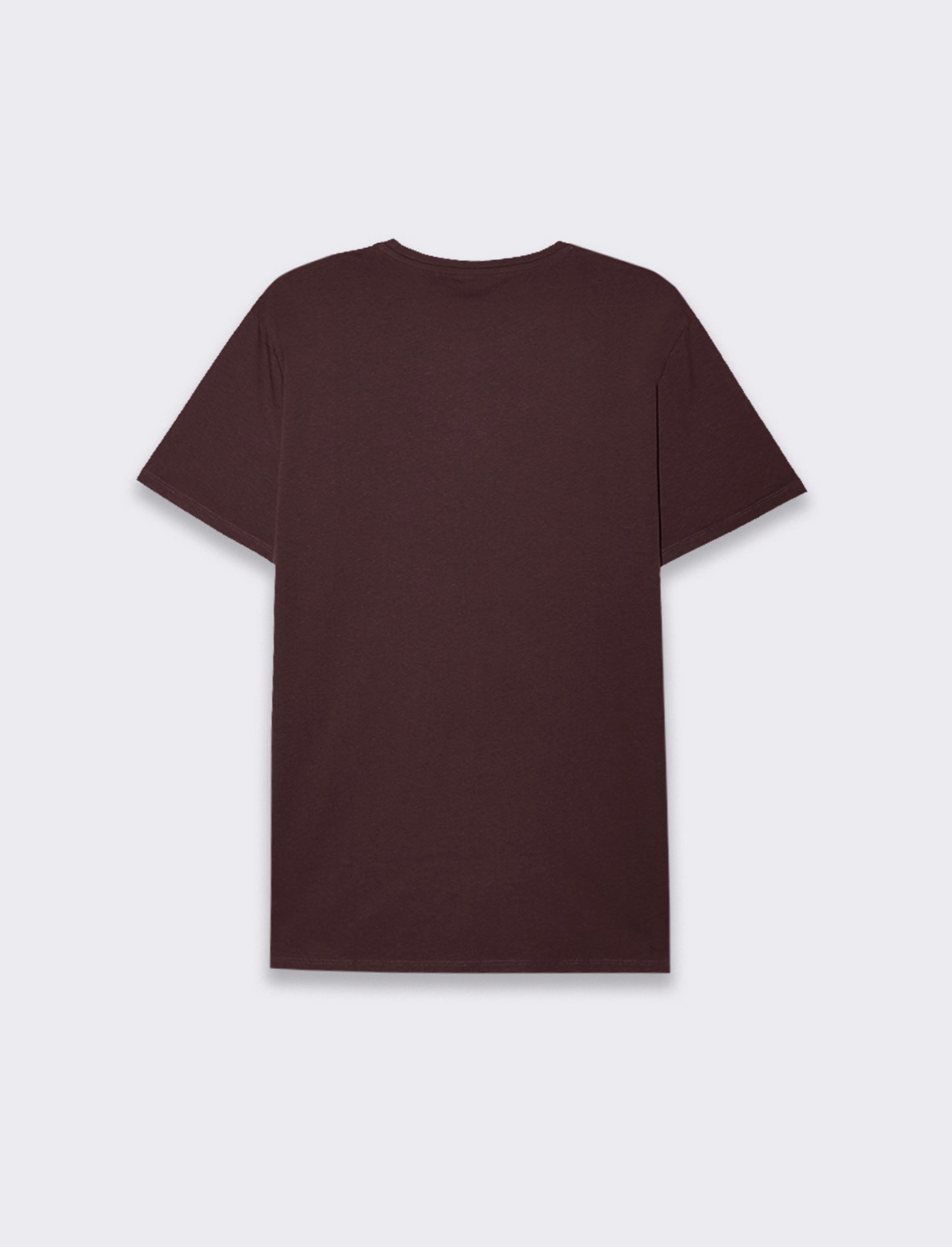 T-SHIRT BASIC IN COTONE REGULAR FIT - Bordeaux