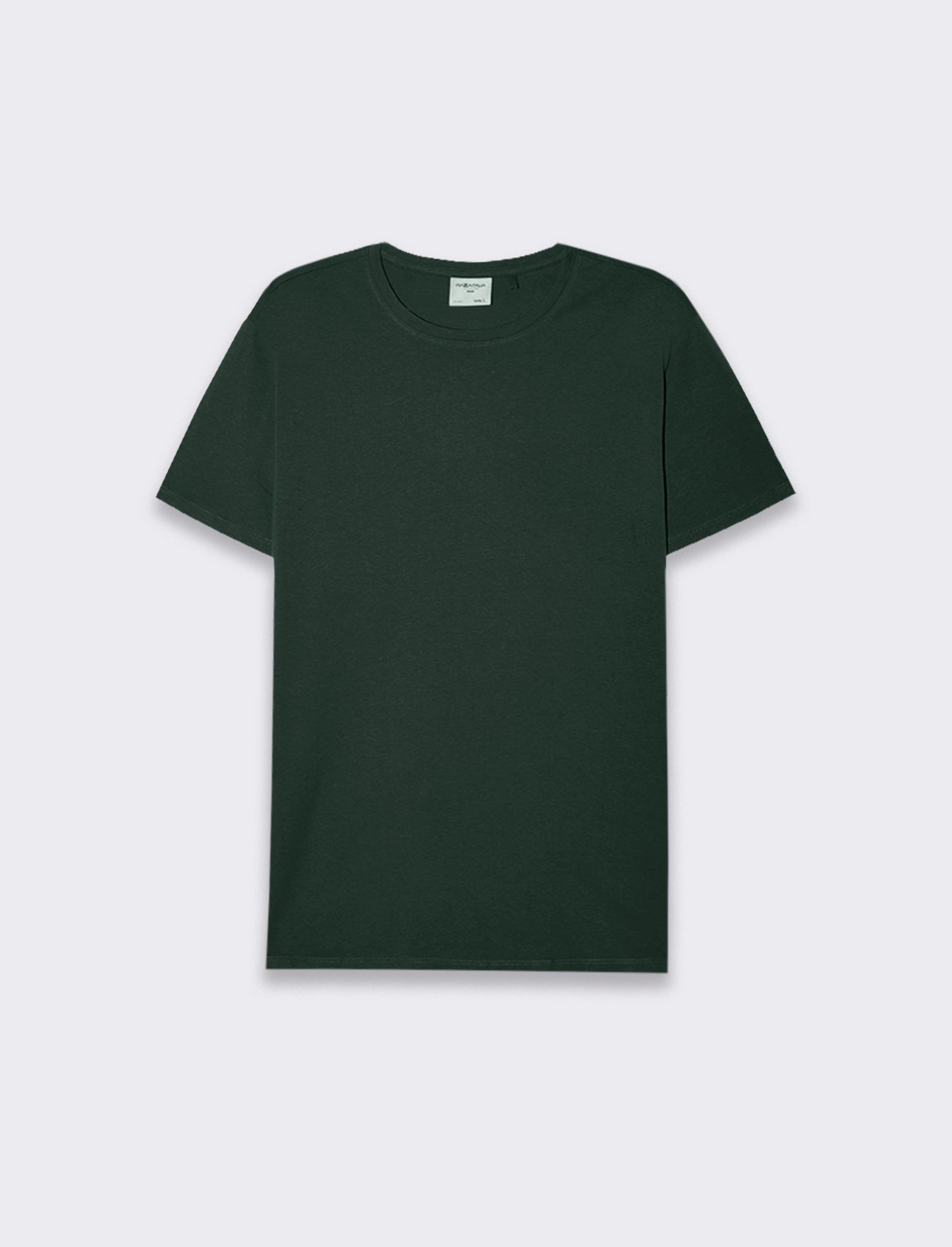 T-SHIRT BASIC IN COTONE REGULAR FIT - Verde scuro