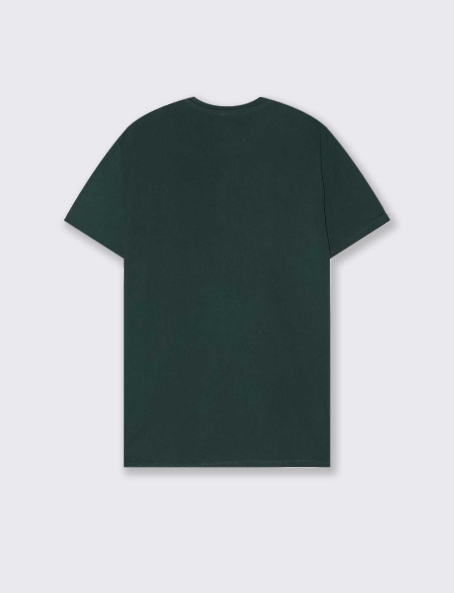 T-SHIRT BASIC IN COTONE PREMIUM REGULAR FIT - Verde scuro