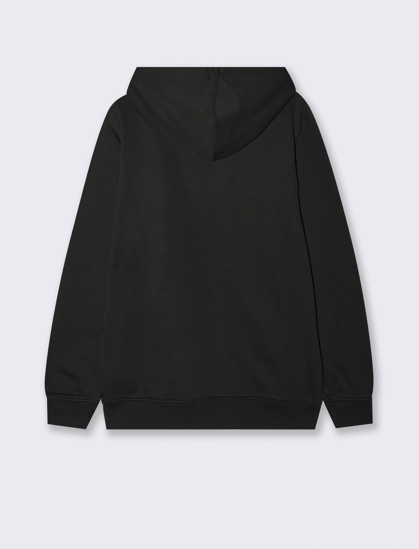 FELPA BASIC CON CAPPUCCIO - Nero