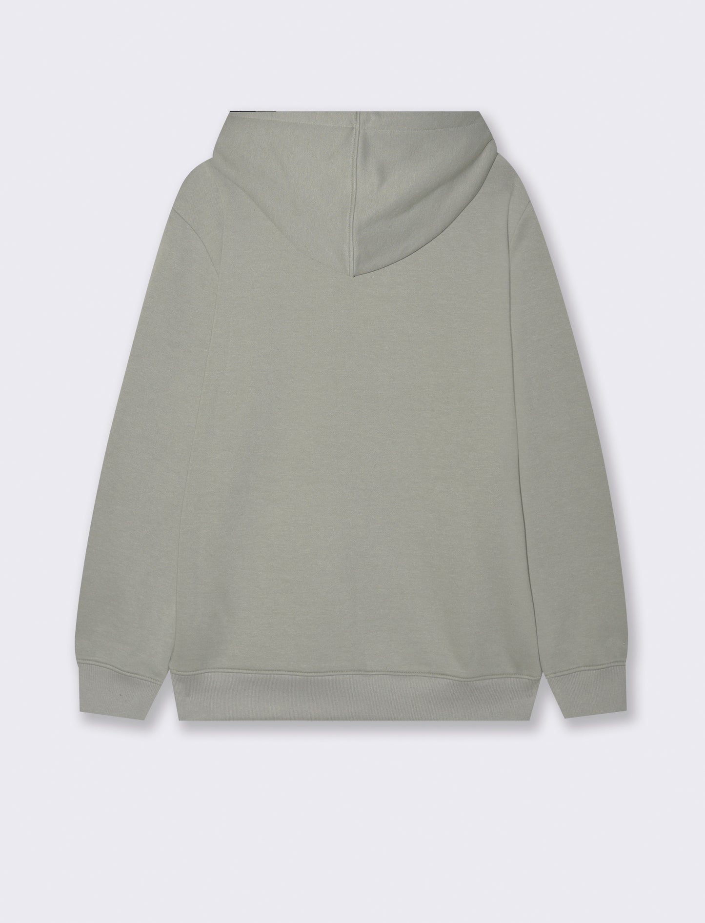 FELPA BASIC CON CAPPUCCIO - Verde salvia