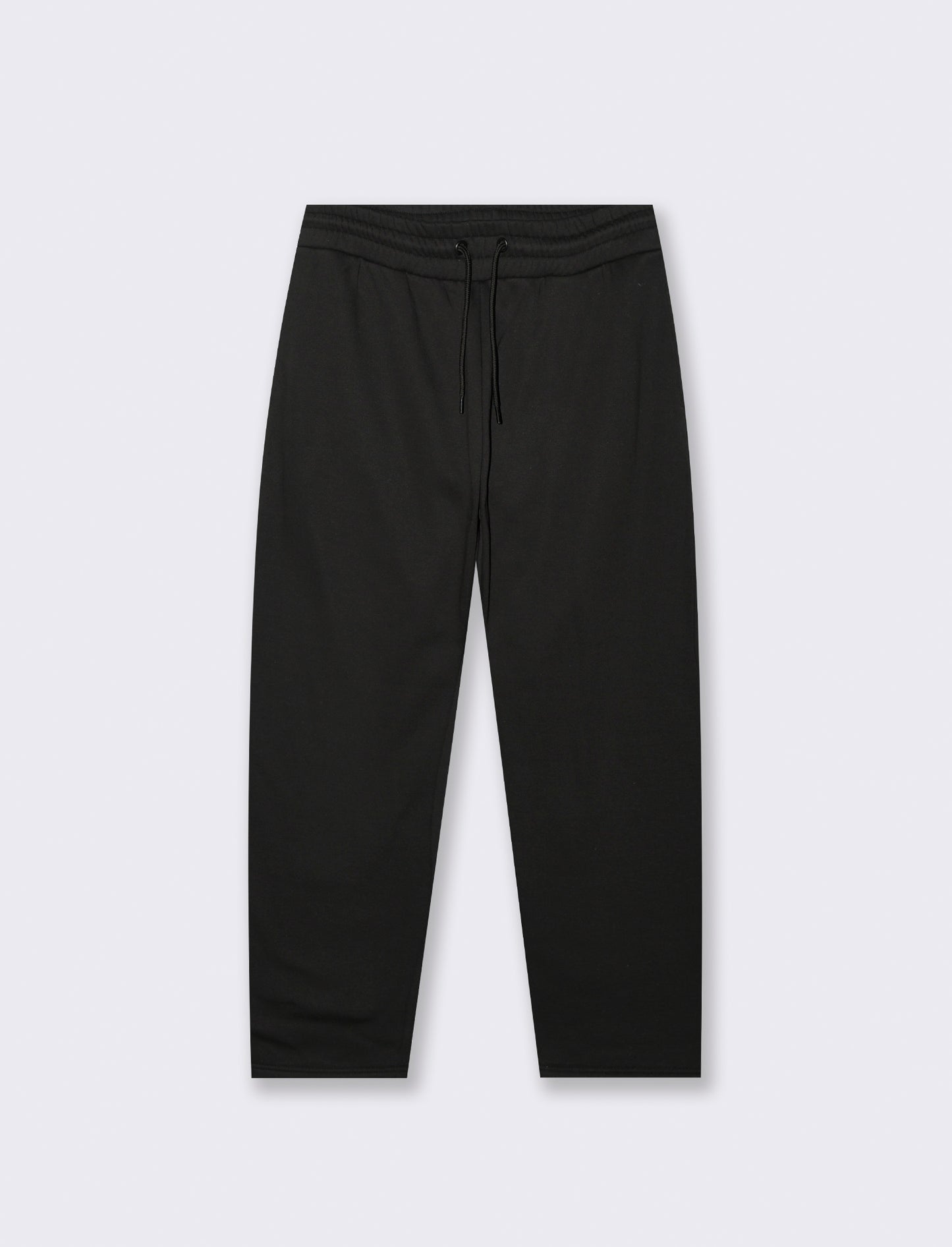 PANTALONI IN FELPA CON VITA JOGGER - Nero
