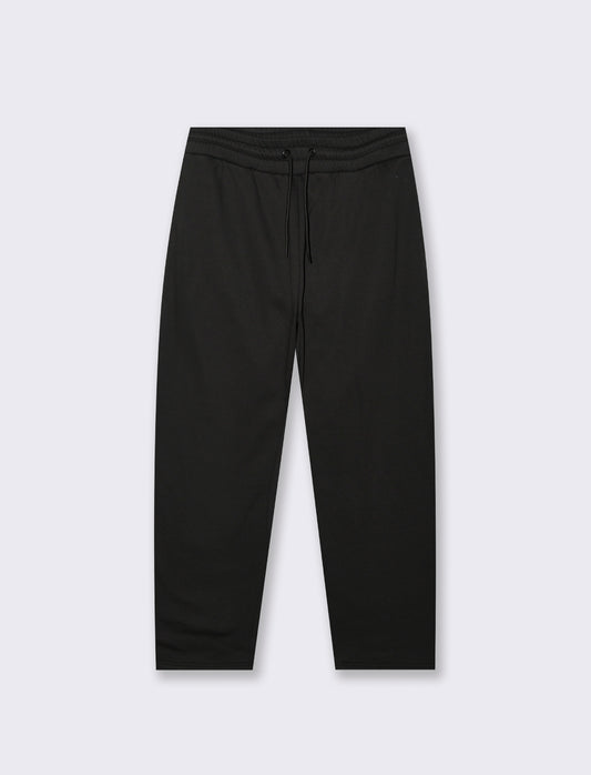 PANTALONI IN FELPA CON VITA JOGGER - Nero