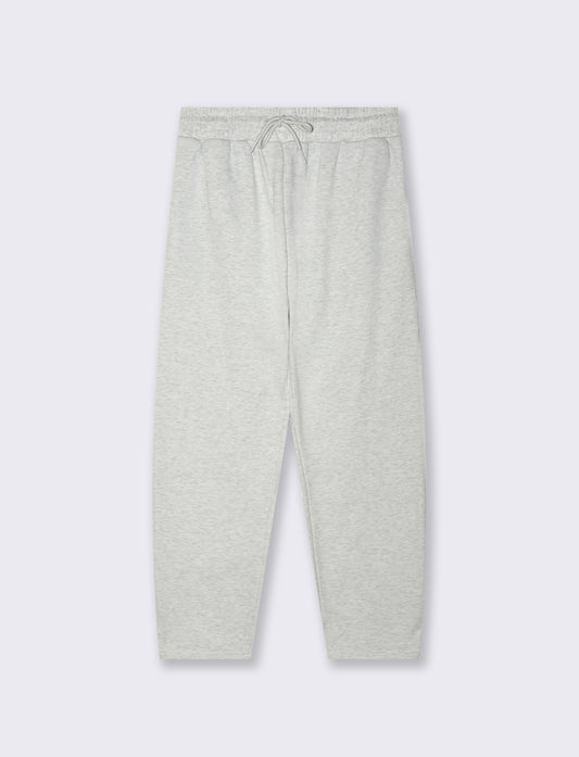 PANTALONI IN FELPA CON VITA JOGGER - Grigio mel.