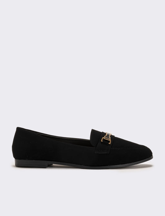 Ballerina con morsetto da donna - Nero