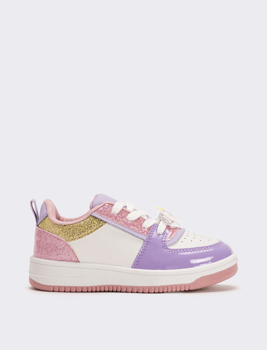Sneakers multicolor da bambina - Bianco