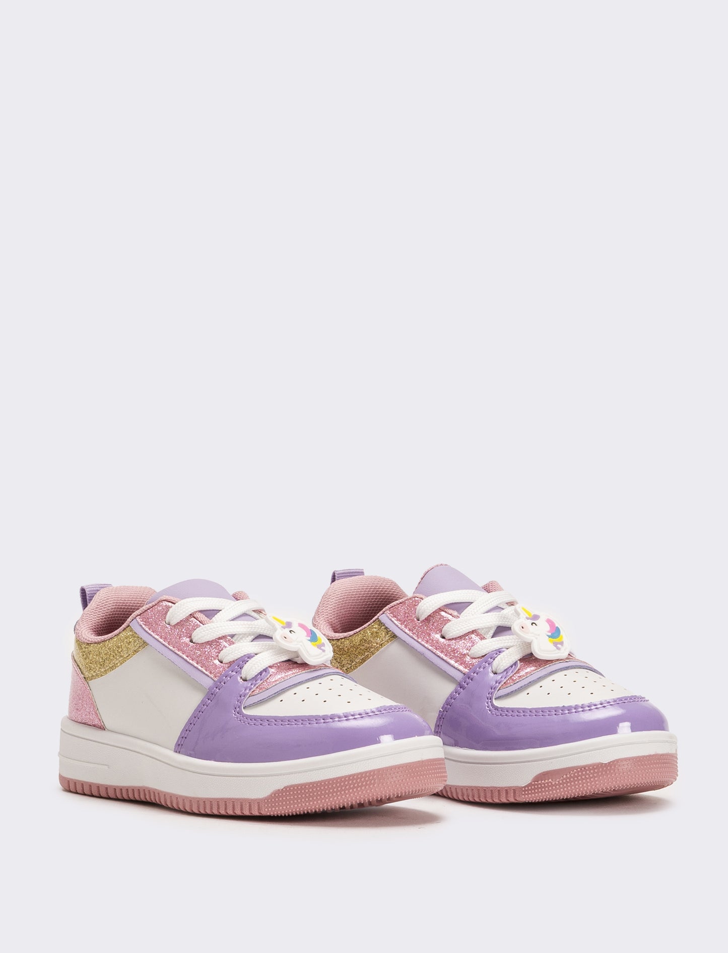 Sneakers multicolor da bambina - Bianco