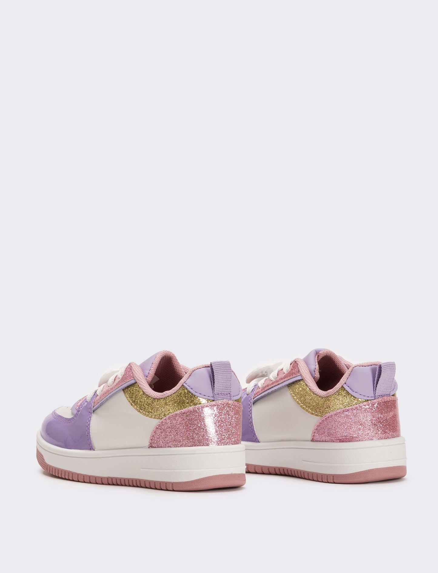 Sneakers multicolor da bambina - Bianco