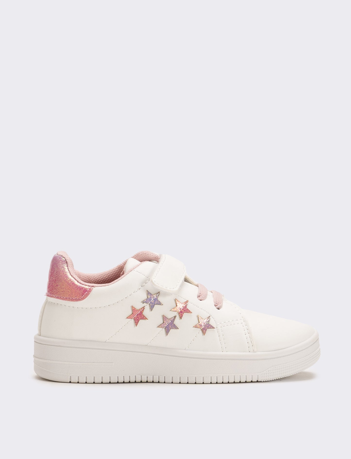Sneakers da bambina con stelle - Bianco
