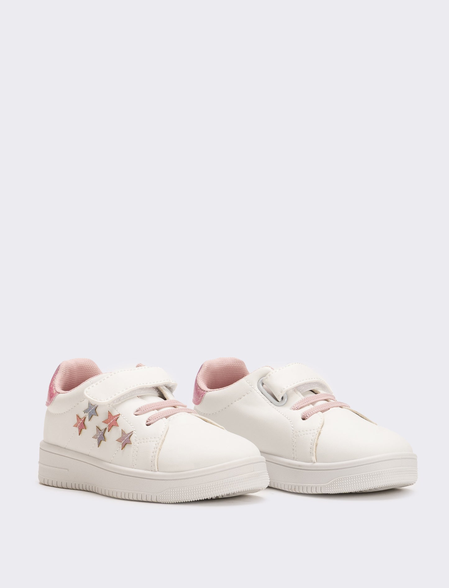 Sneakers da bambina con stelle - Bianco