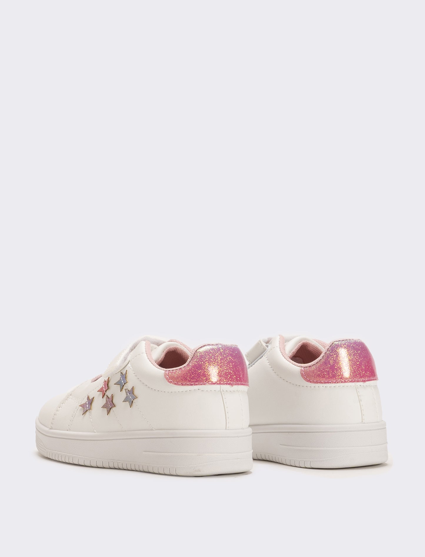 Sneakers da bambina con stelle - Bianco