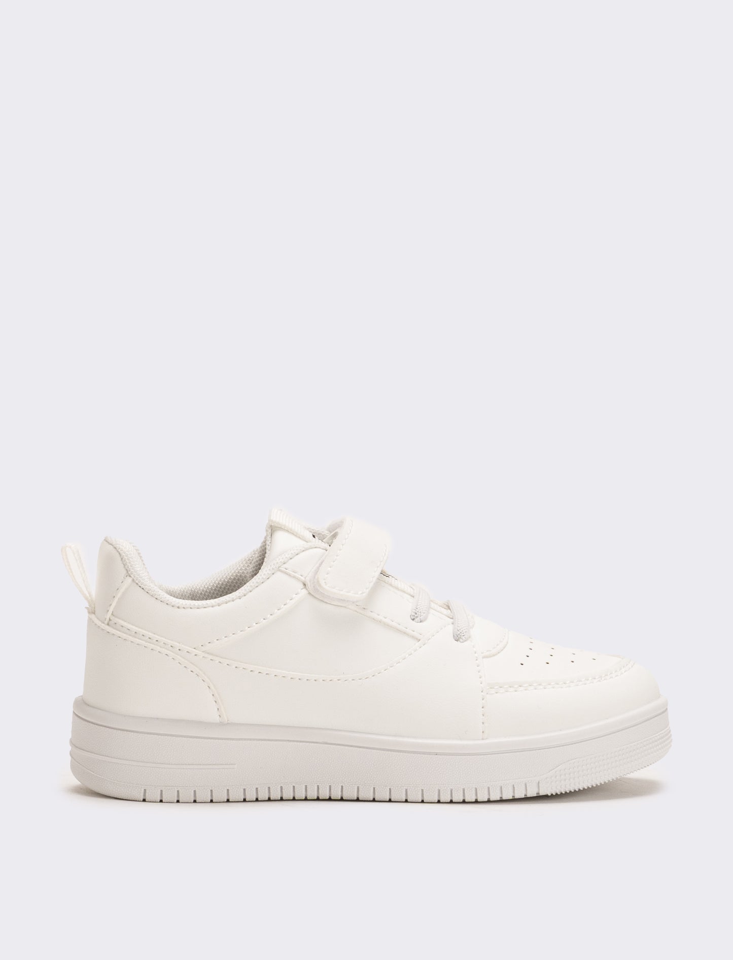 Sneakers monocolore da bambino - Bianco