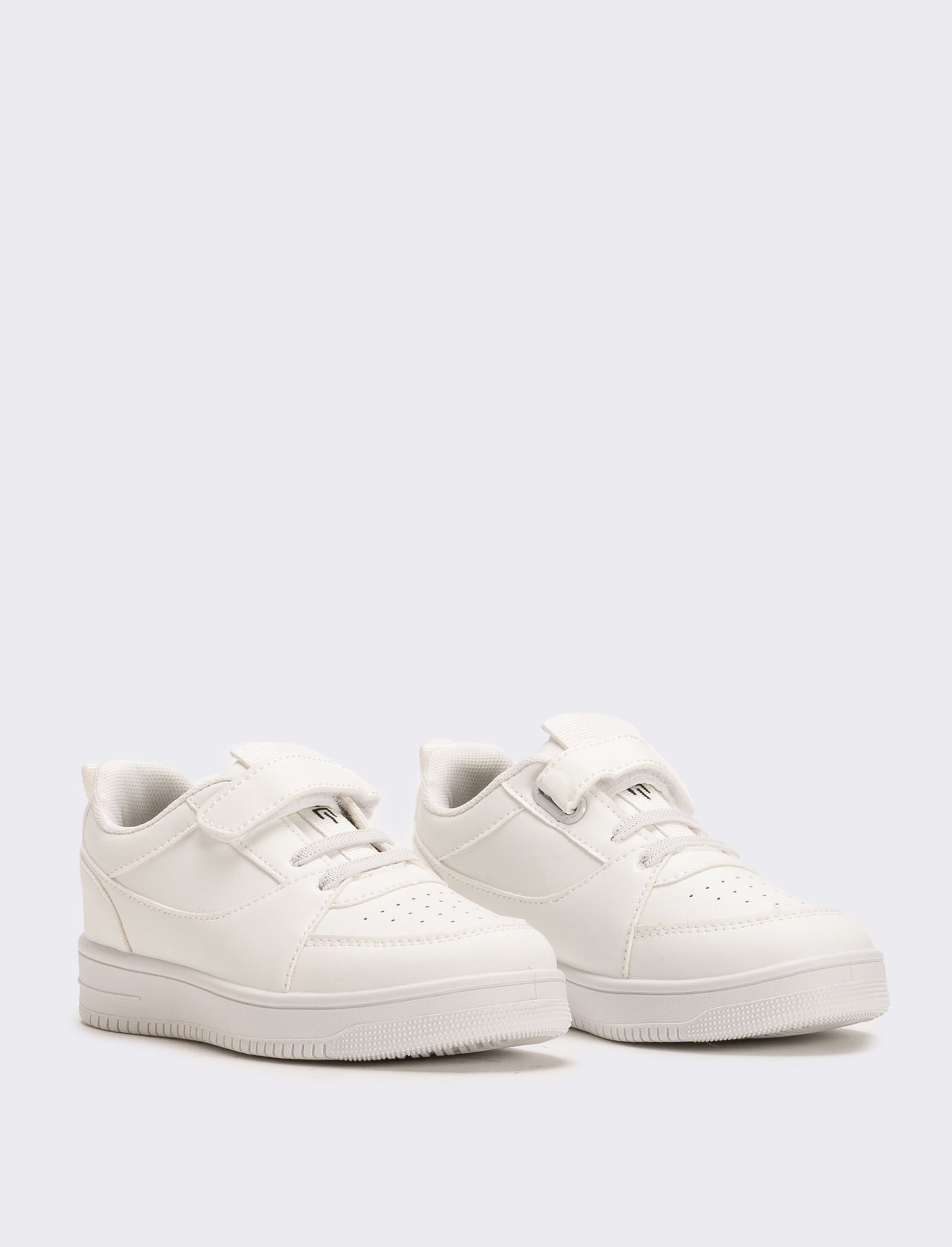 Sneakers monocolore da bambino - Bianco