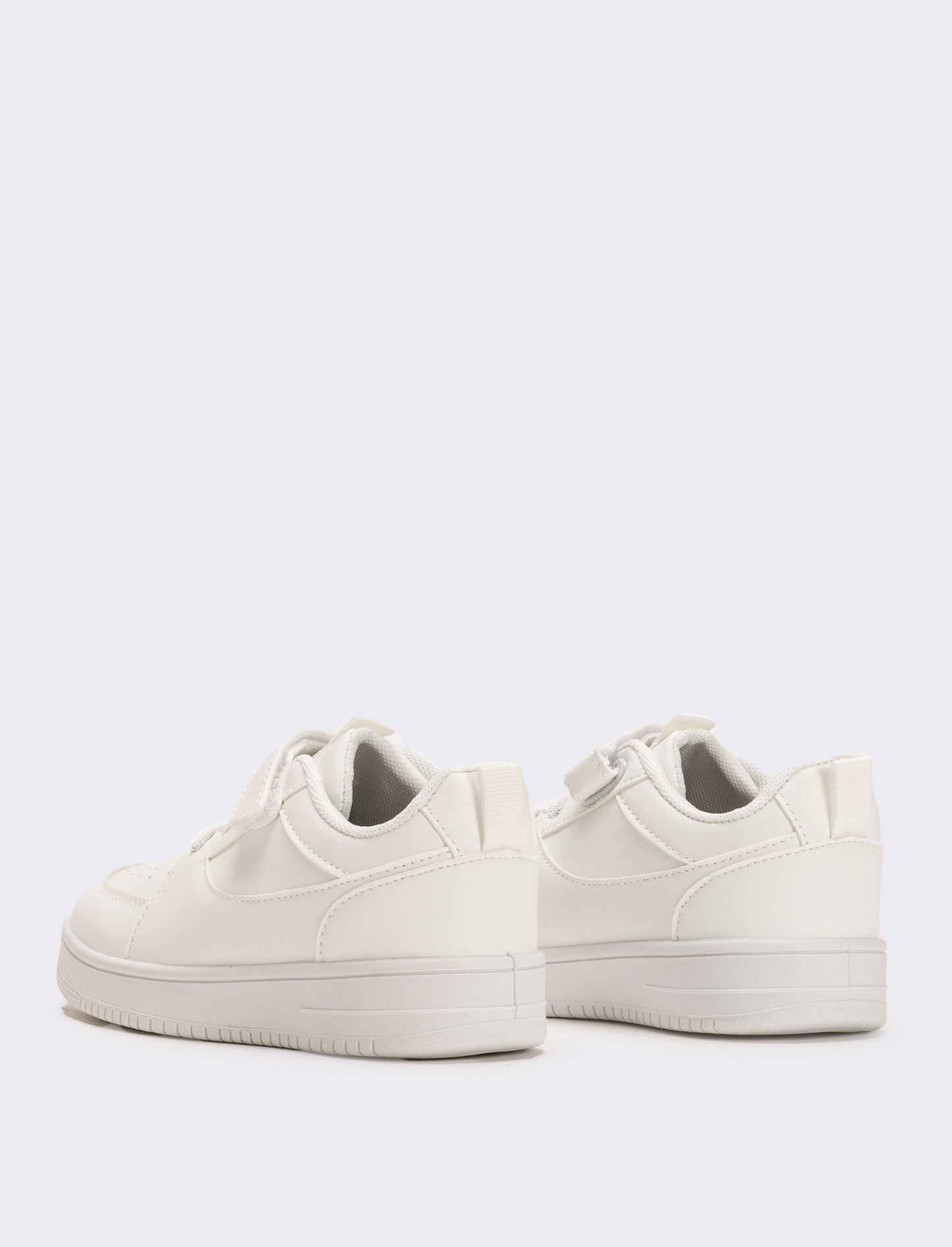 Sneakers monocolore da bambino - Bianco