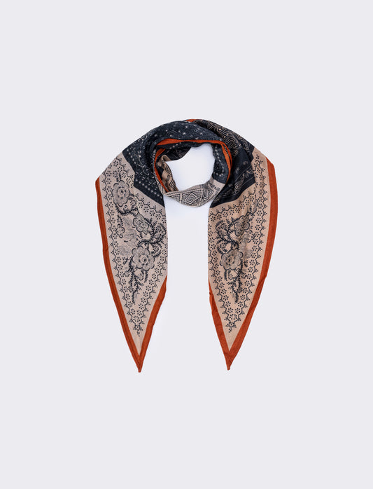 Foulard rettangolare fantasia - Multicolore