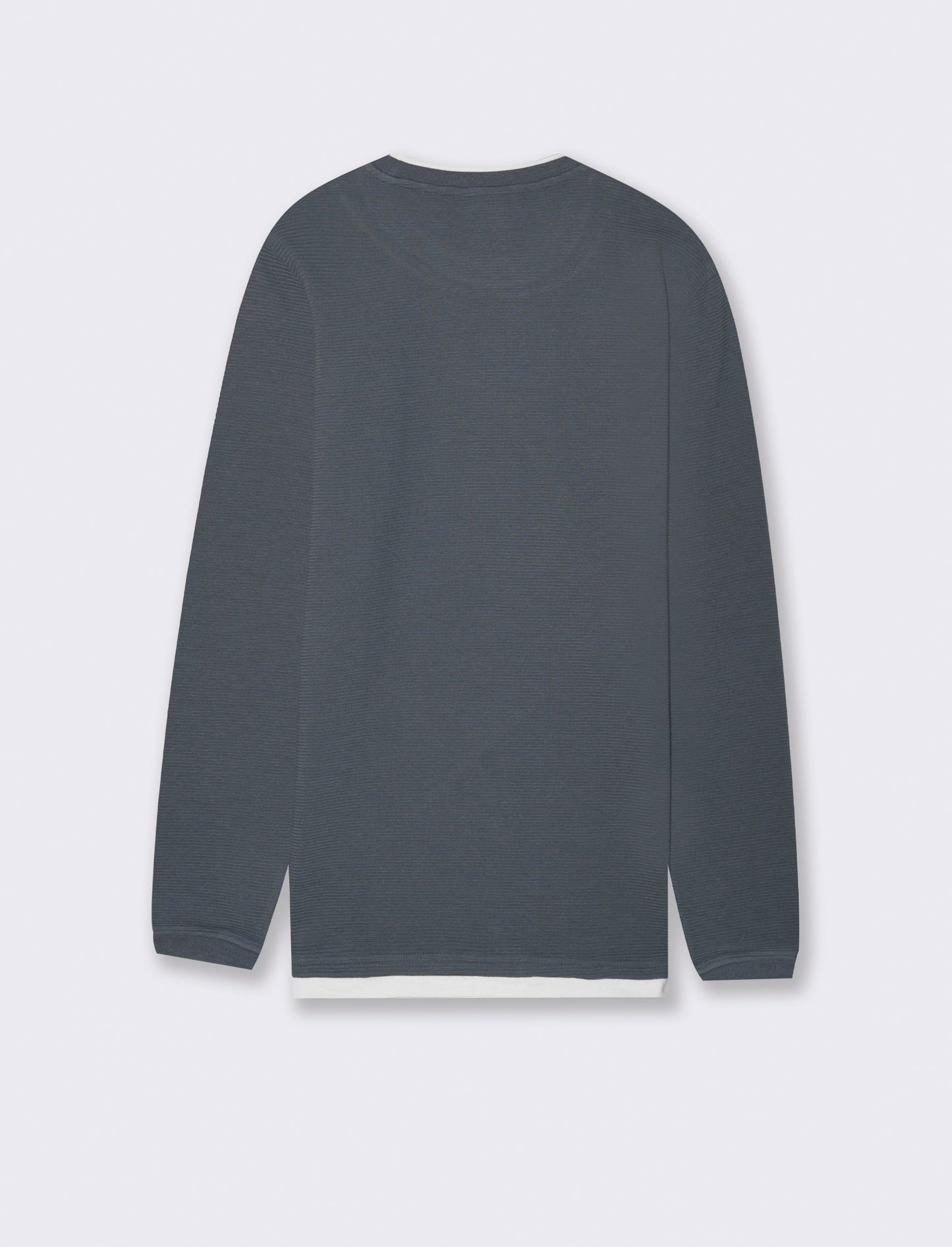 T-SHIRT CON ORLI A CONTRASTO - Avion