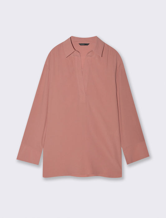 CASACCA CON SCOLLO SERAFINO - Rosa polvere