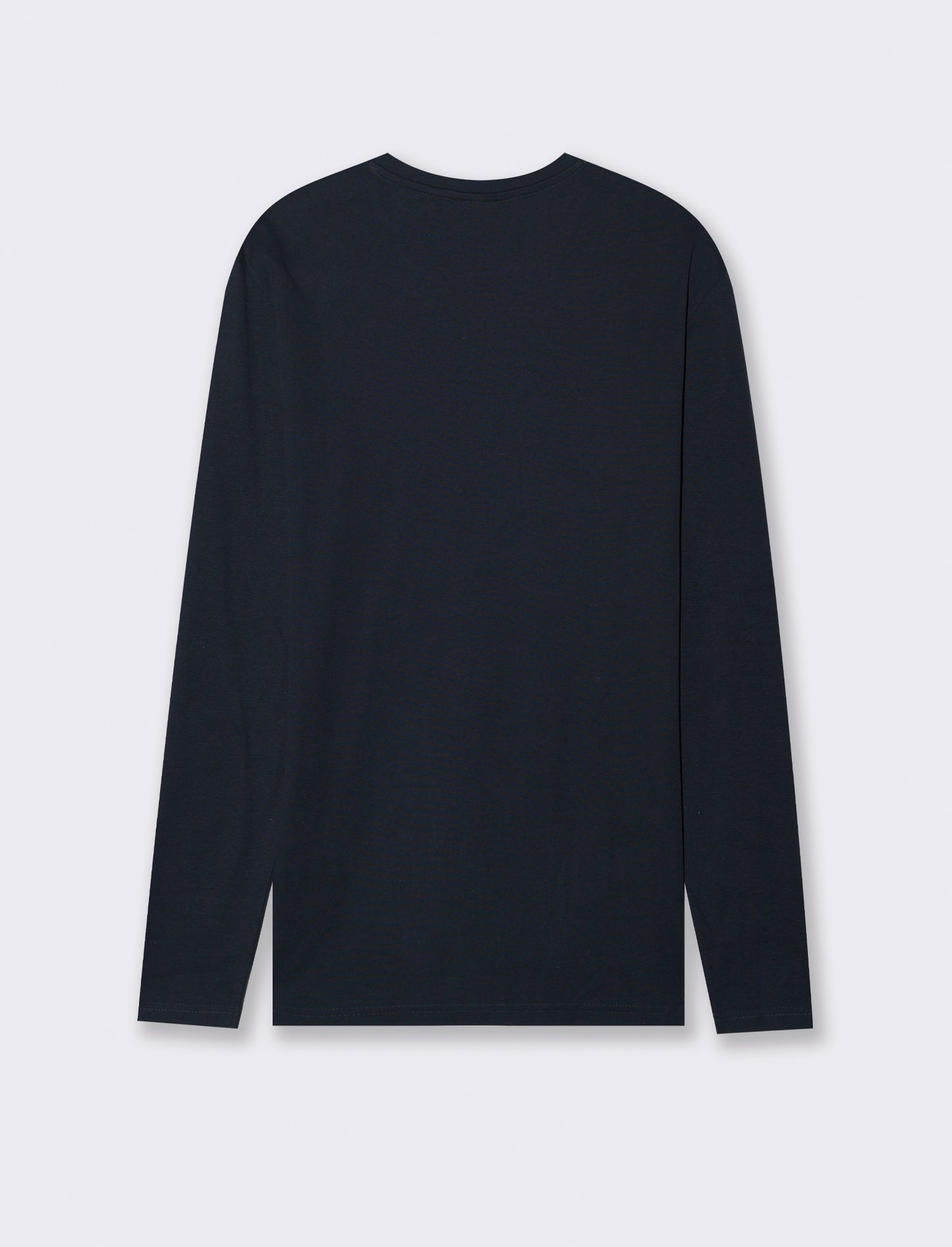 T-SHIRT BASIC A COSTE SLIM FIT - Blu