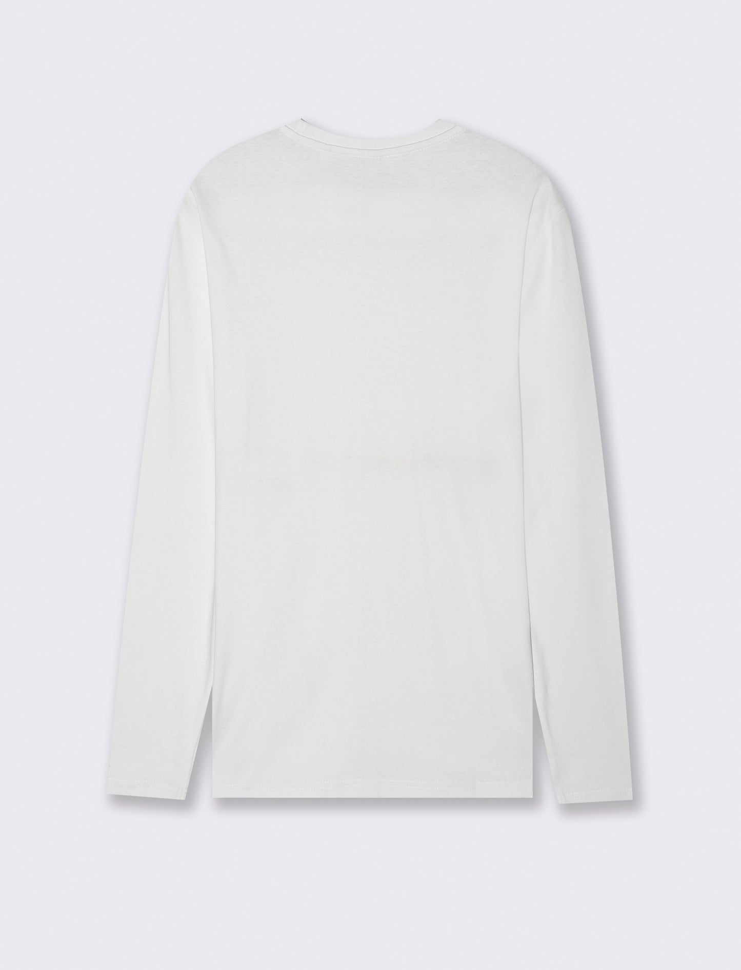 T-SHIRT BASIC A COSTE SLIM FIT - Bianco