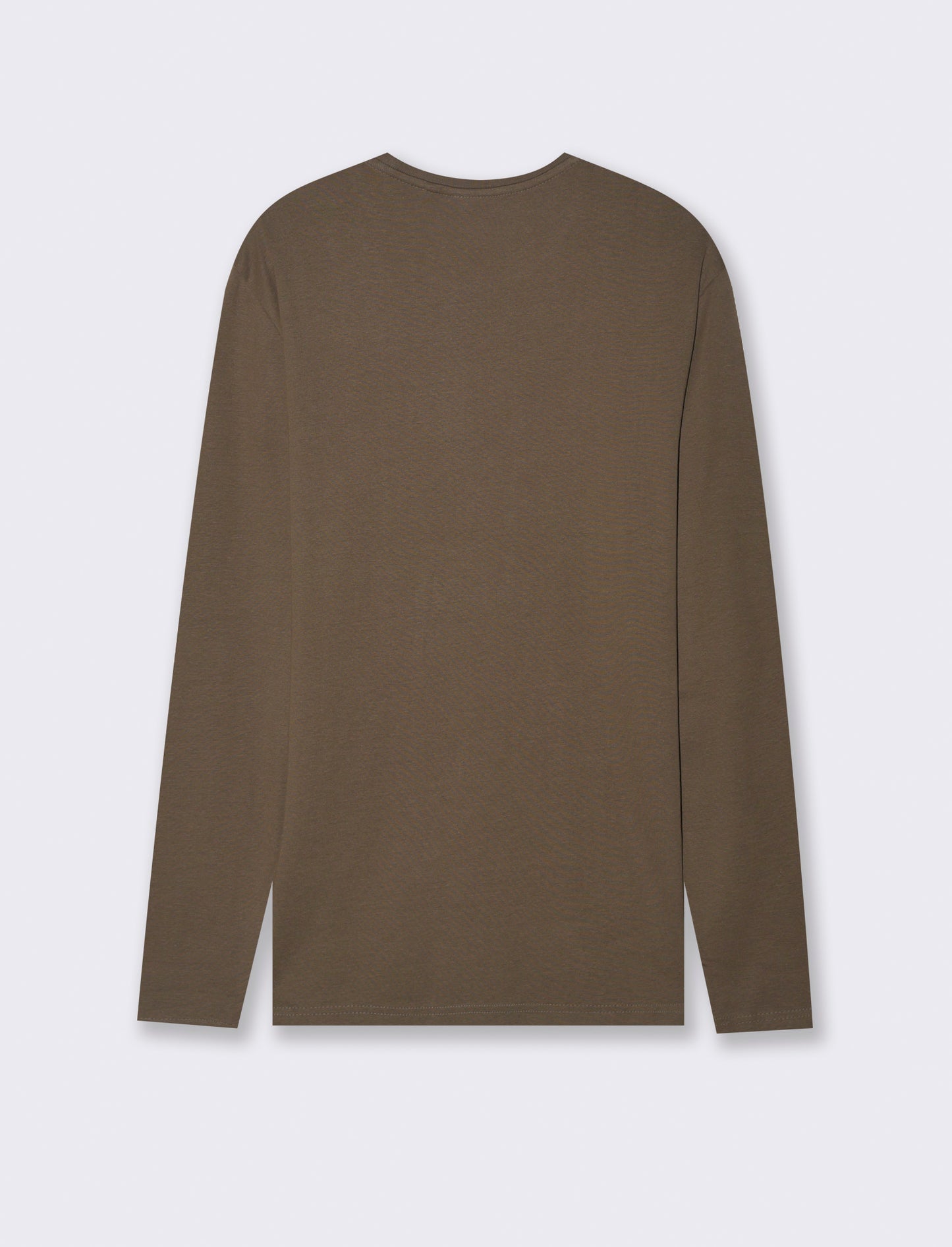 T-SHIRT BASIC A COSTE SLIM FIT - Verde kaki
