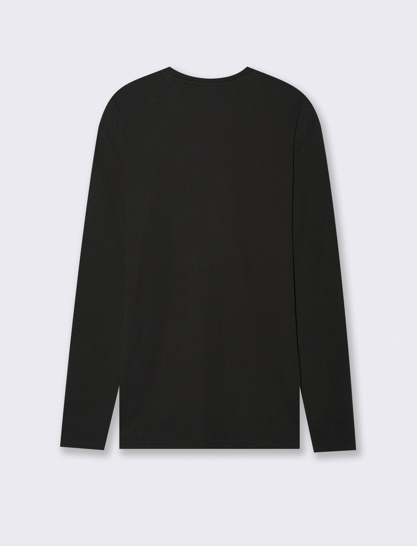 T-SHIRT BASIC A COSTE SLIM FIT - Nero