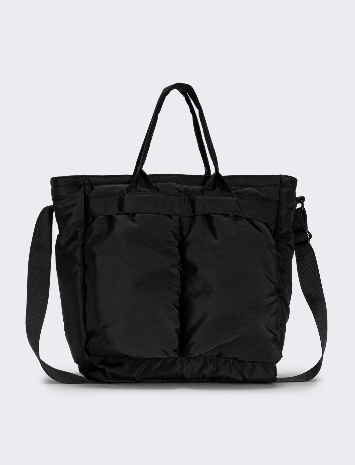 Nylon men's work bag with practical pockets - Black