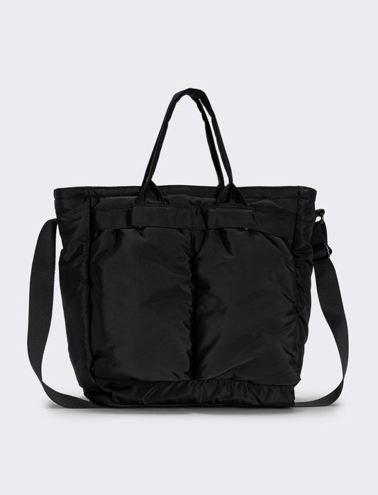 Borsa lavoro uomo nylon con tasche pratiche - Nero