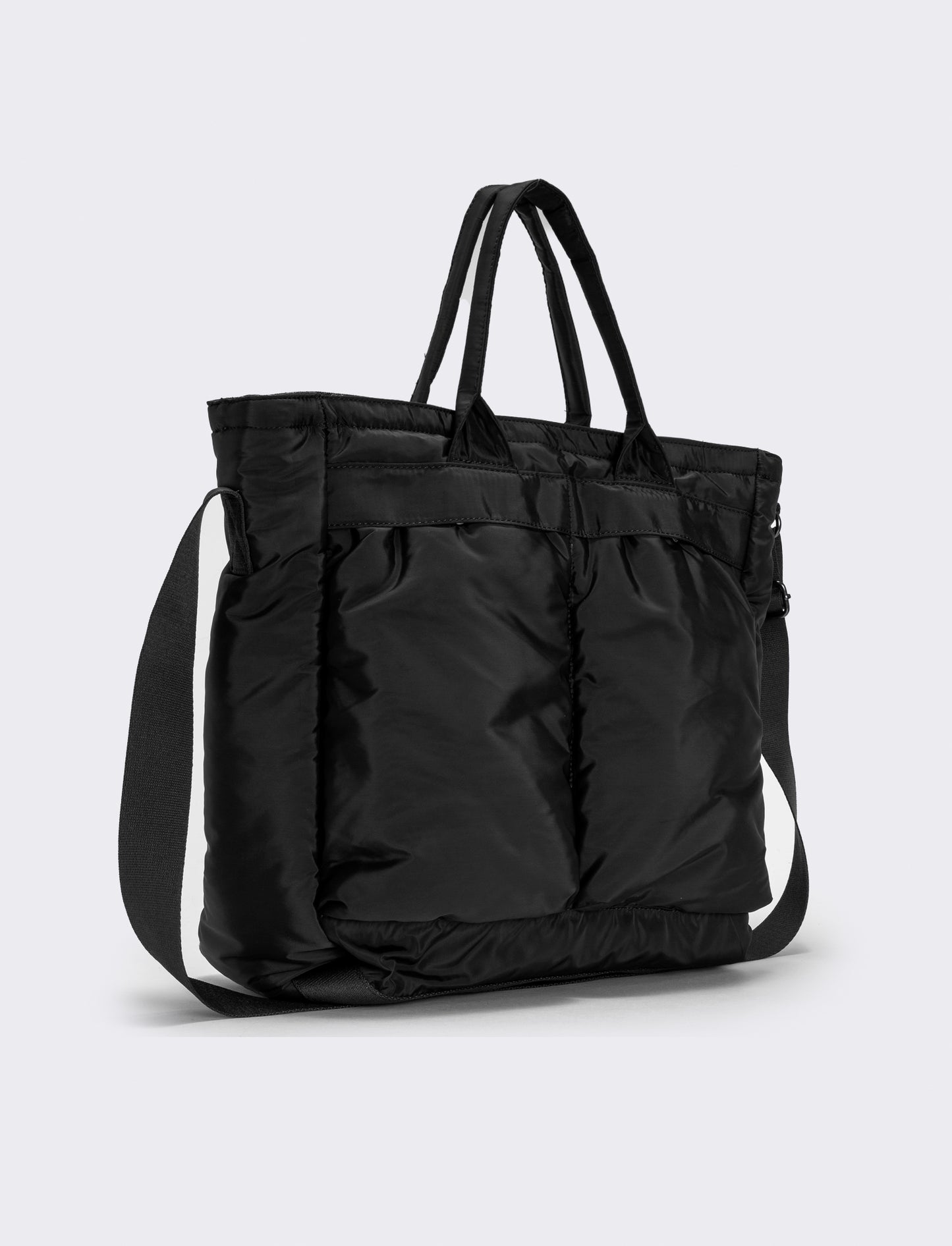 Nylon men's work bag with practical pockets - Black