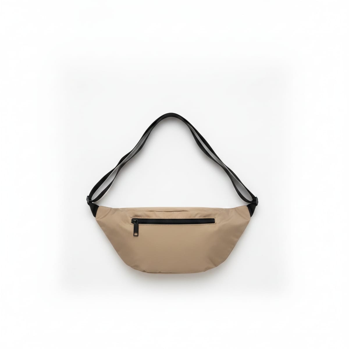 Water-repellent crescent-shaped shoulder bag for men - Grey